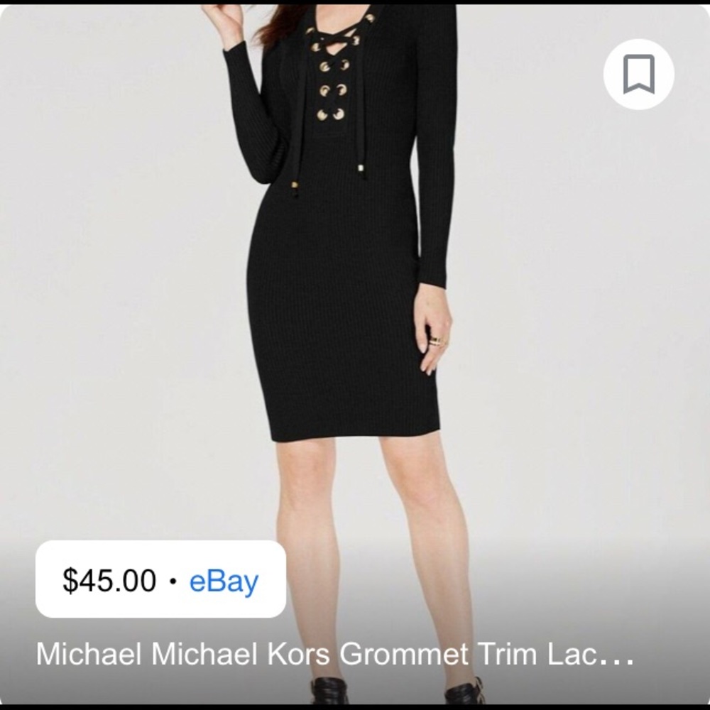 Michael Kors navy sweater dress